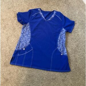 Scrubstar Royal blue top xl